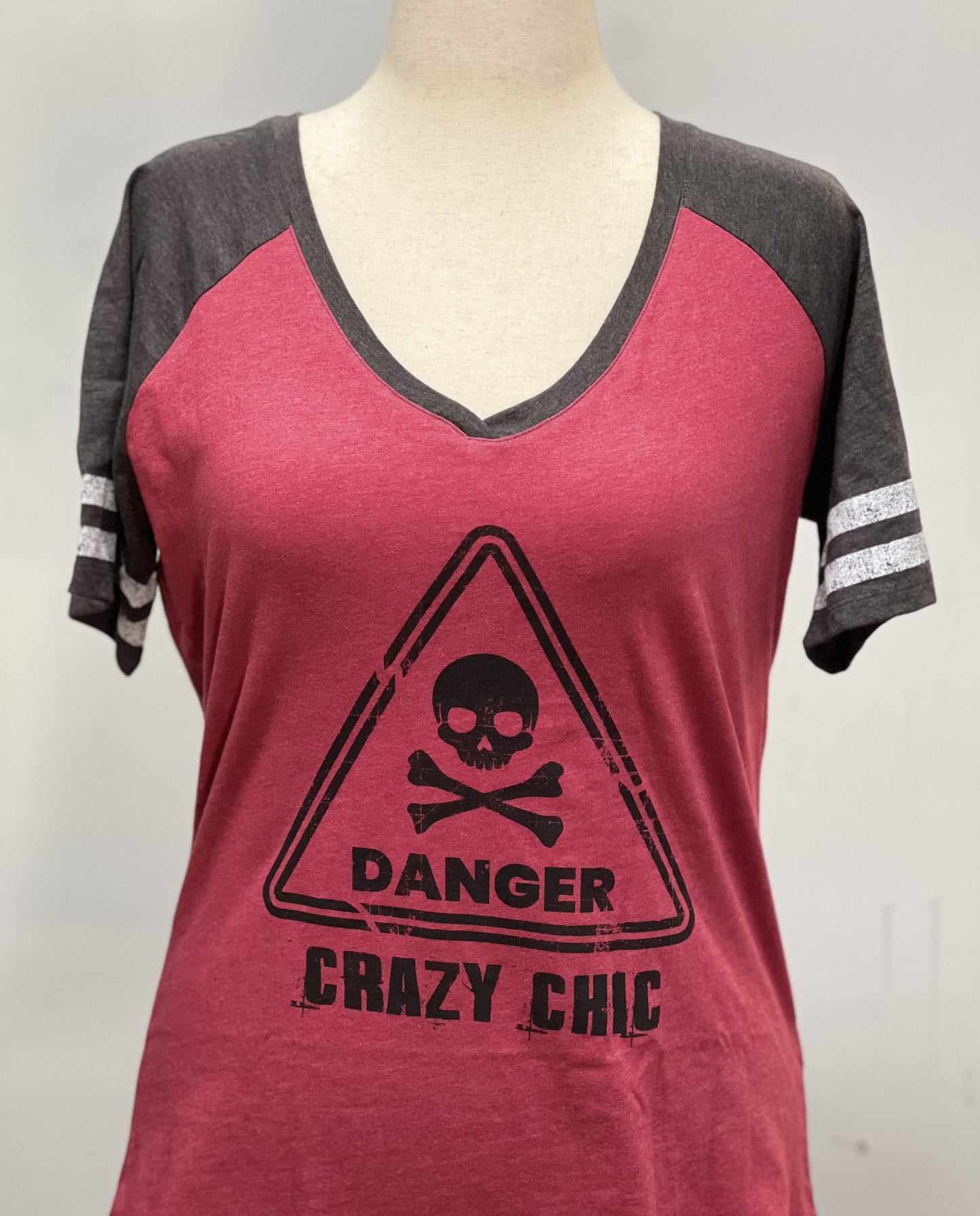 "Danger" Game V-Neck T- Shirt