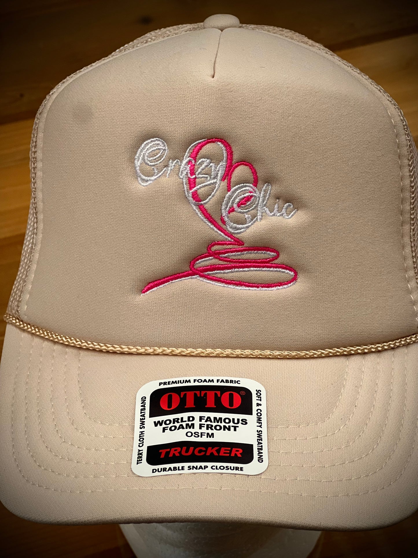 Otto Trucker Hat - Crazy Chic Logo